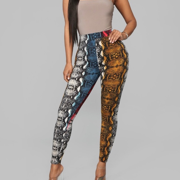 Pants & Jumpsuits Snake Print Leggings Poshmark
